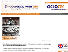 Tablet Screenshot of ciclotek.com
